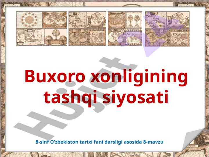Buxoro xonligining tashqi siyosati va elchilar
