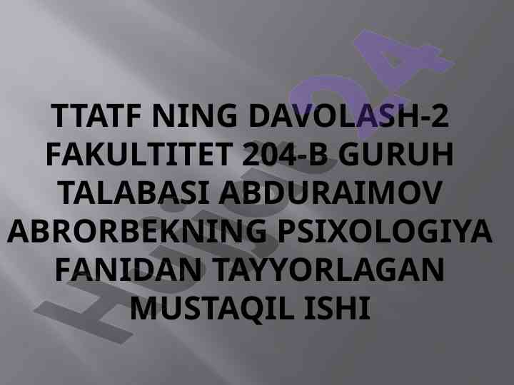 Ta’lim nazariyasi va didaktika asoslari