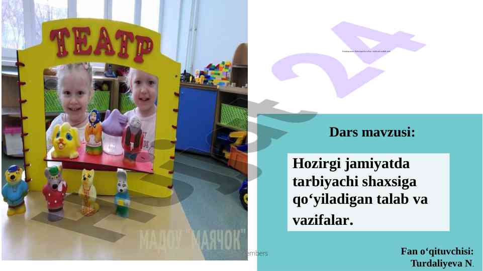 Maktabgacha ta’limni tashkil etish asoslari