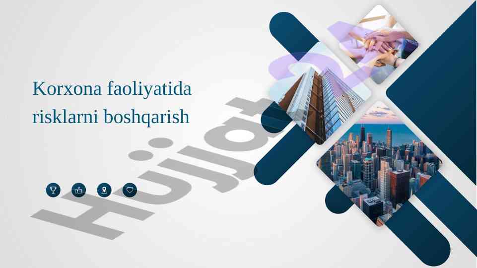 Korxona faoliyatida risklarni boshqarish usullari