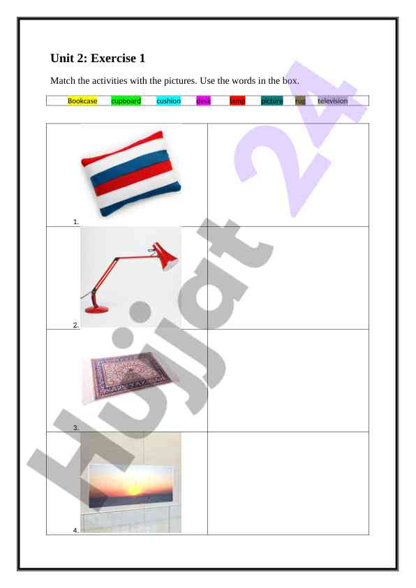 English language learning activities and exercises