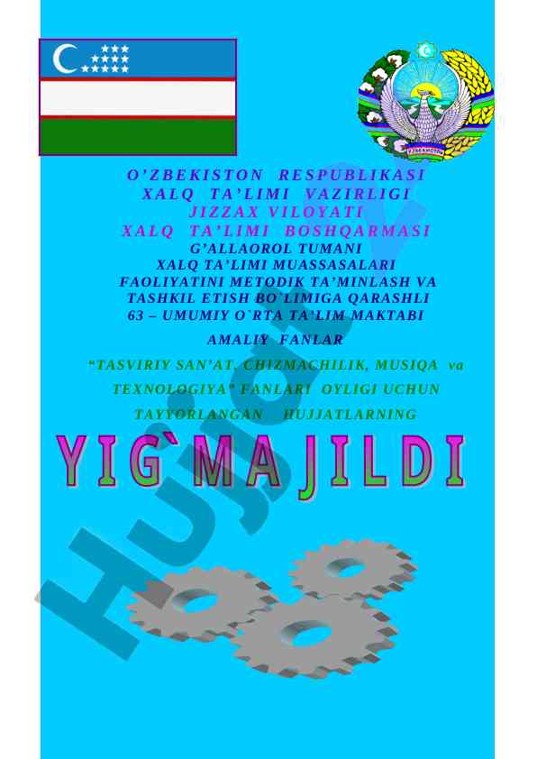 Umumiy ta'lim maktabi amaliy fanlar rejasi