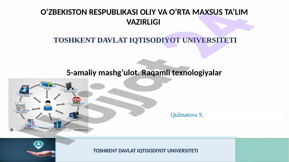 Raqamli transformatsiya va iqtisodiy o'zgarishlar
