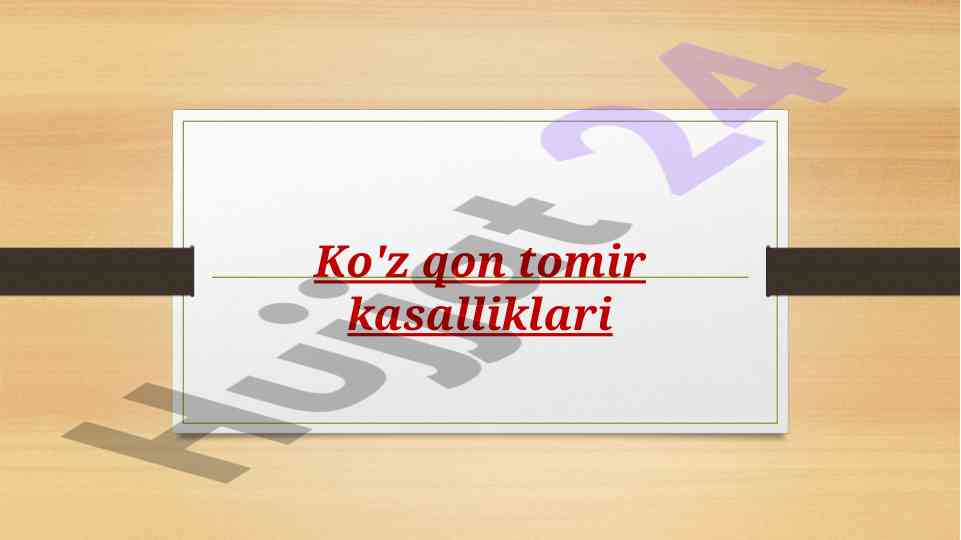 Ko'z qon tomir pardasi anatomiyasi va strukturasi