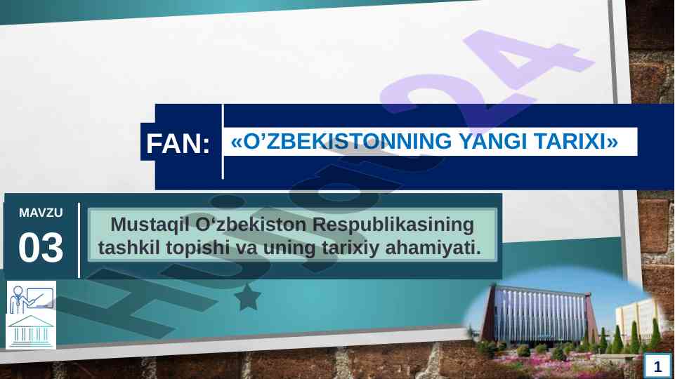 Mustaqil o‘zbekiston tarixi va siyosiy tizim o‘zgarishlari