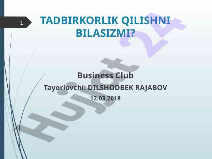 Tadbirkorlikni o‘rganish strategiyalari