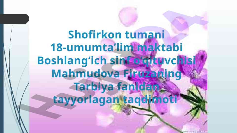Telefon foydalanish qoidalari taqdimoti