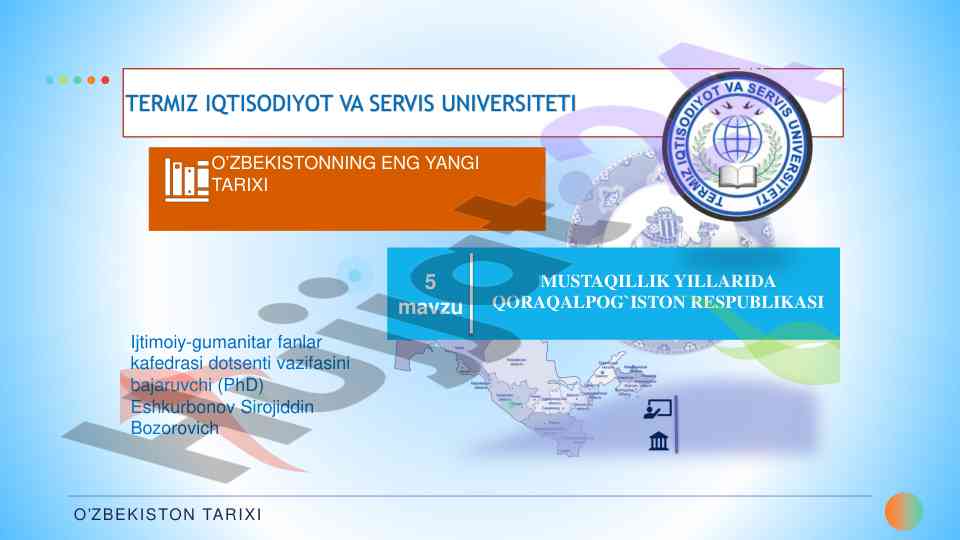 Qoraqalpogiston tarixi va iqtisodiyoti