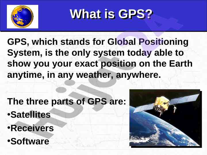Understanding gps technology and its applications