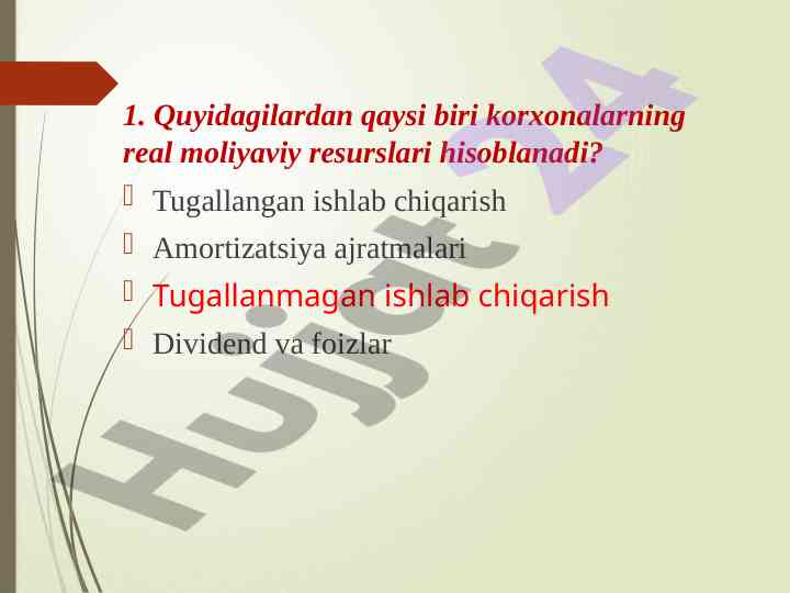 Moliyaviy rejalar va modellar bilan tanishtirish