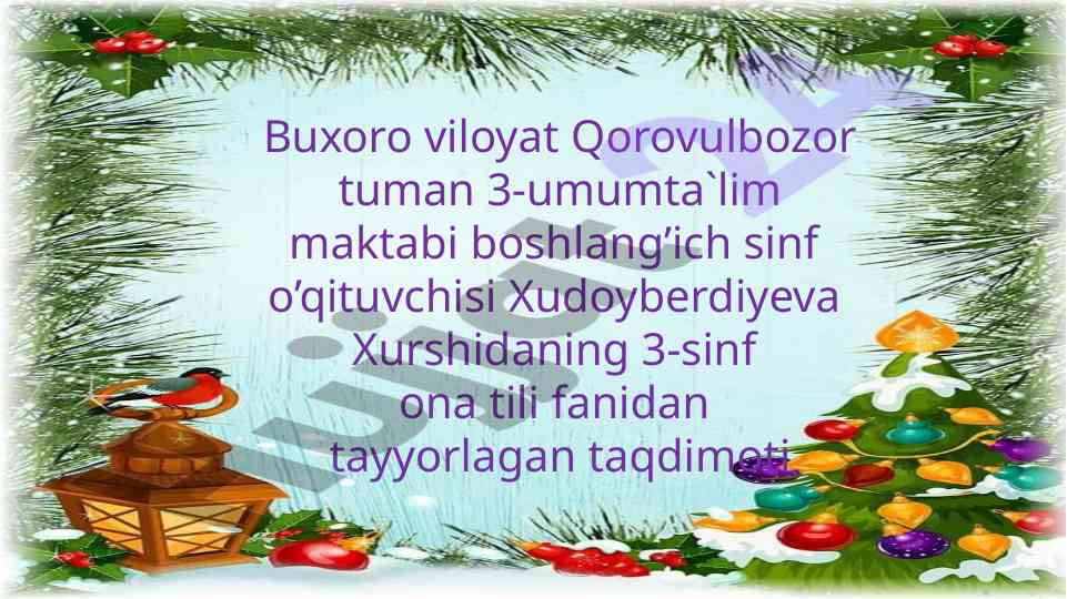 So'z yasovchi qo'shimchalarning imlosi taqdimoti