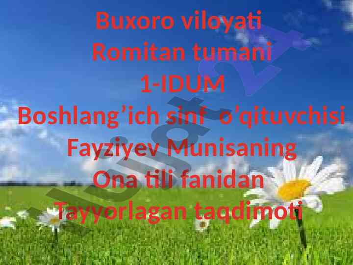 Ona tili fanida rang-tus va maza-ta’m sifatlari
