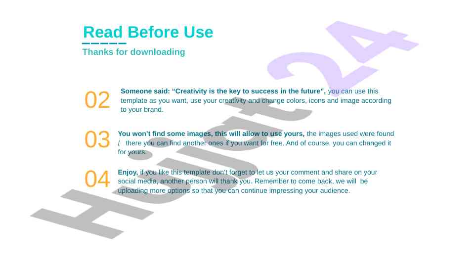 Powerpoint template for creative presentation design