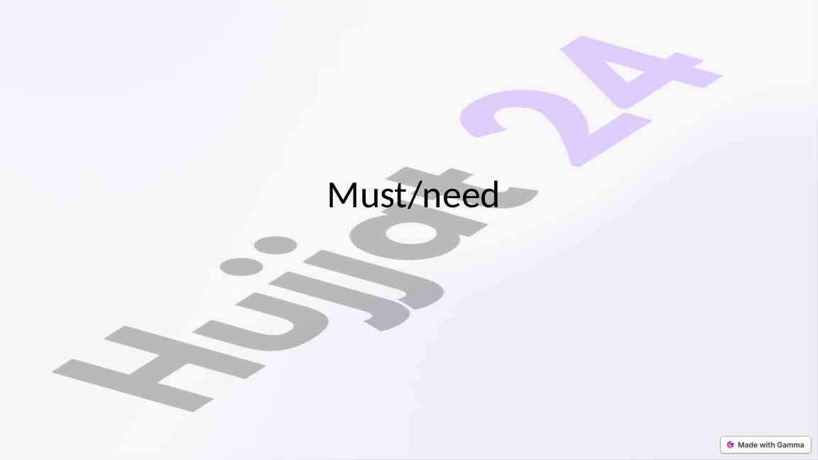 Understanding must and need in obligation and preference