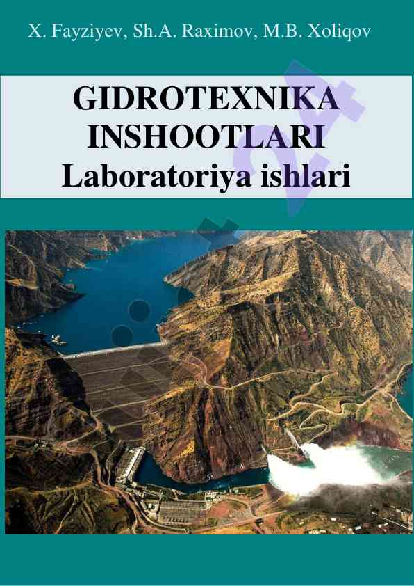 Gidrotexnika inshootlari laboratoriya ishlari qo‘llanma