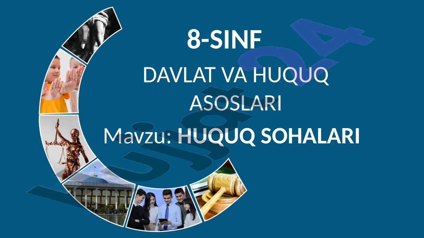 8-sinf davlat va huquq asoslari huquq sohalari