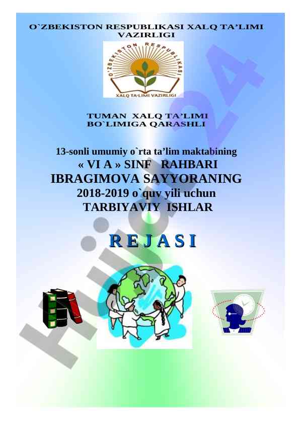 Tarbiyaviy ishlar davlat standartlari bo‘yicha