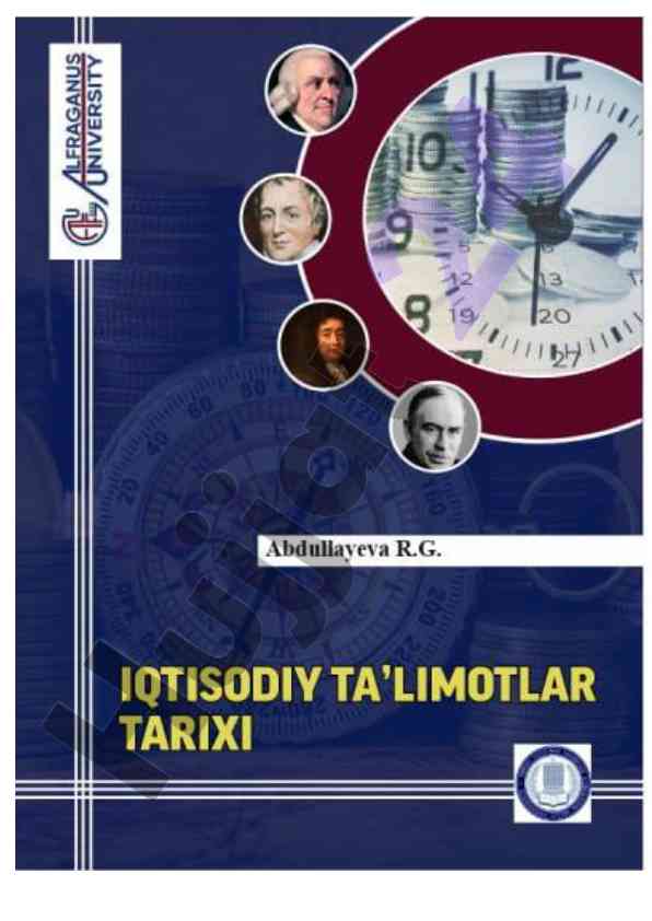 Iqtisodiy ta’limotlar tarixi o‘quv qo‘llanma