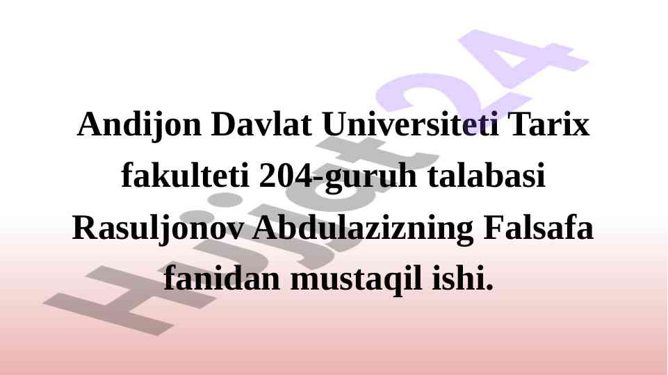 Falsafa fanida etika va uning jamiyatdagi o‘rni