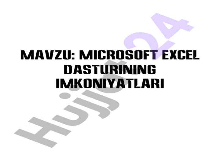 Amallarni bajarilish tartibi ta'rifi