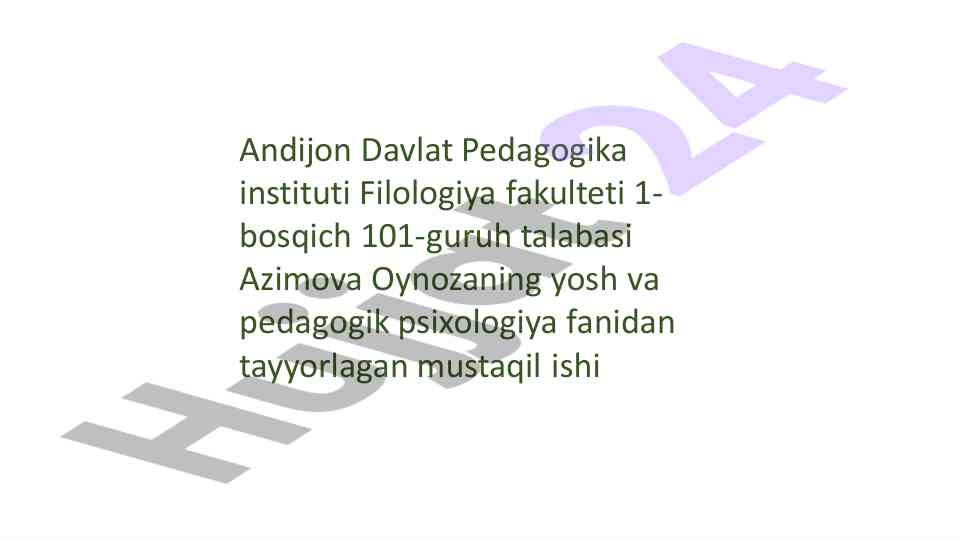 Ijtimoiylashuv muammosi va bola psixik rivojlanishi