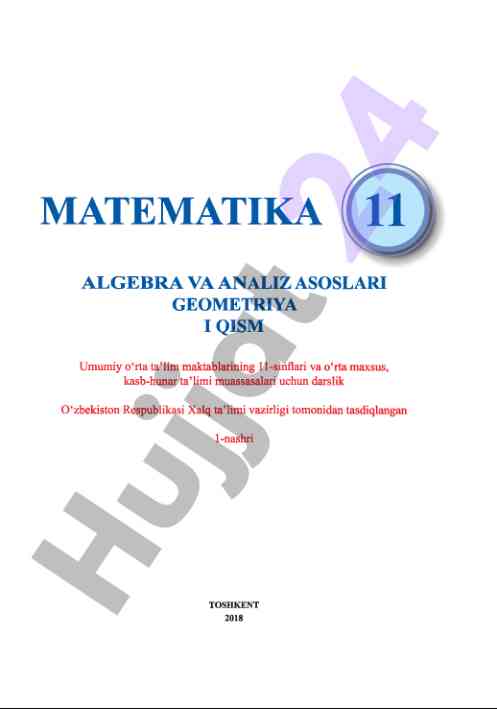 Matematika algebra va analiz asoslari geometriya