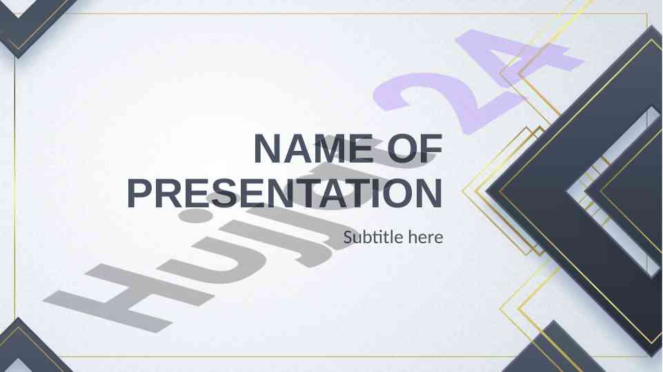 Name of presentation subtitle here slide title