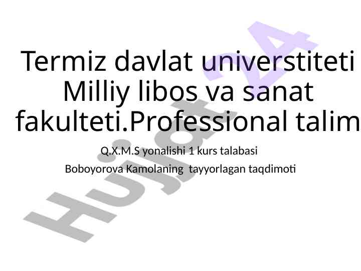 O'zbekistonda ijtimoiy sohada o'zgarishlar taqdimoti