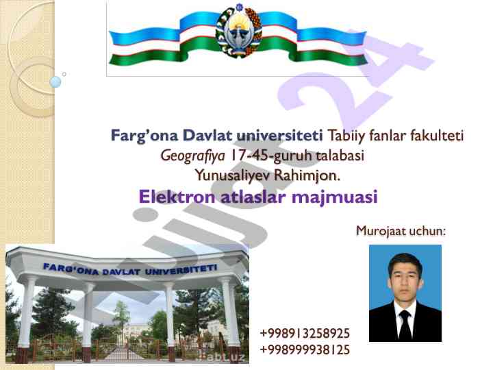 Elektron atlaslar majmuasining ahmiyati