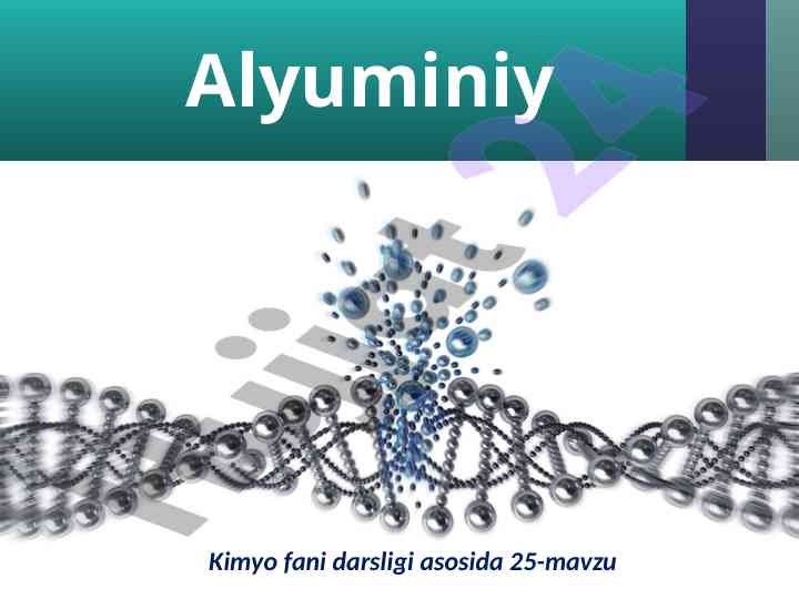 Alyuminiy 9-sinf kimyo fani darsligi mavzusi