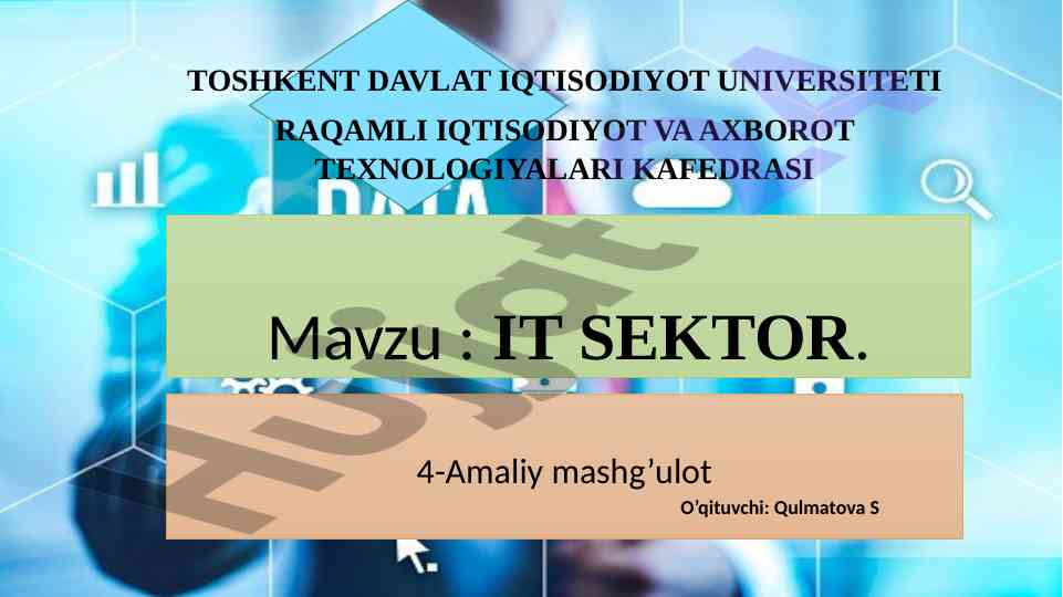 It sektor raqamli iqtisodiyot strategiyalari