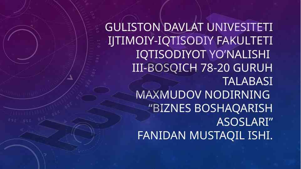 Monetarizm asoslari va tarixi