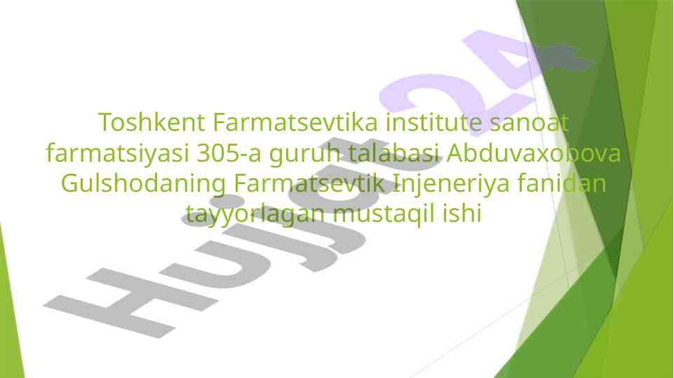 Oddiy jadvalning farmatsevtika sanoatidagi o'rni