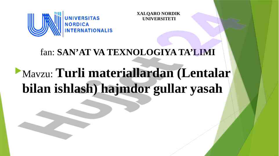 Turli materiallardan hajmdor gullarni yasash