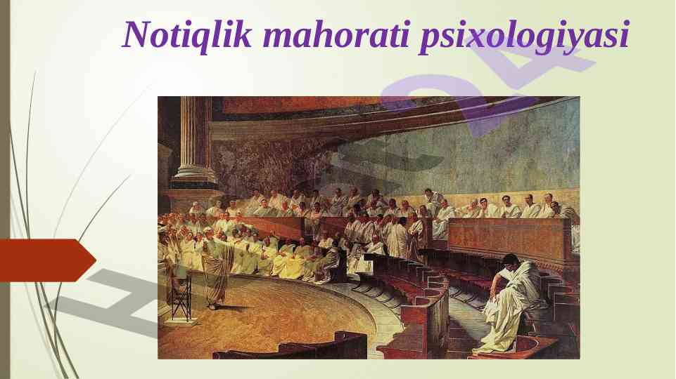 Notiqlik mahorati psixologiyasi va ritorika