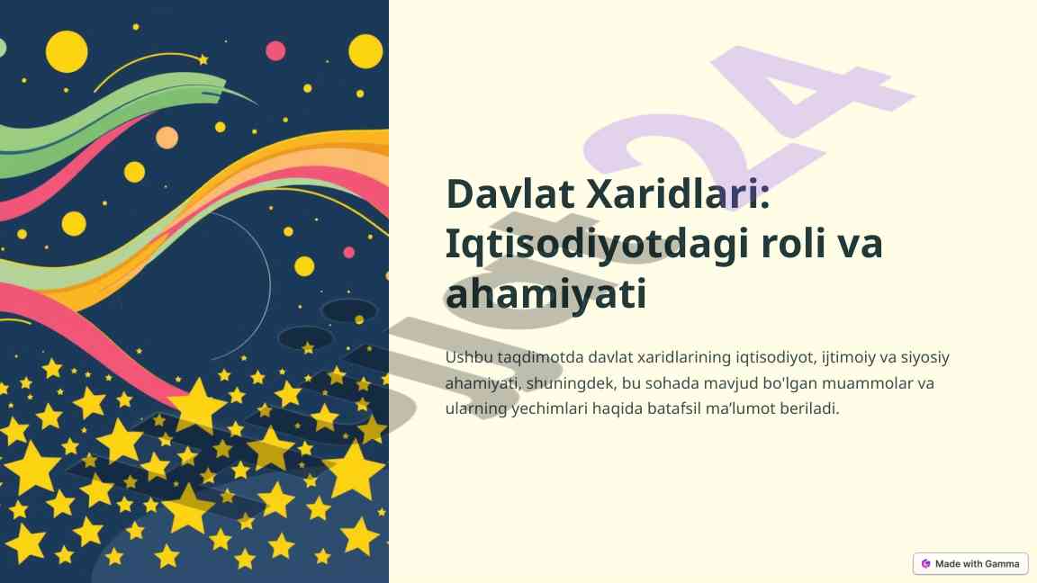 Davlat xaridlari: iqtisodiyotdagi ro'li va ahamiyati