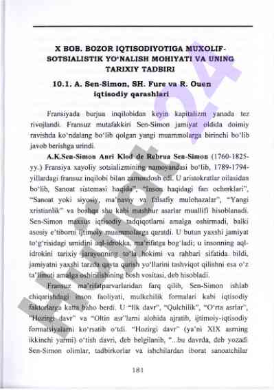 Bozor iqtisodiyoti va muxolif-sotsialist yo'nalishi