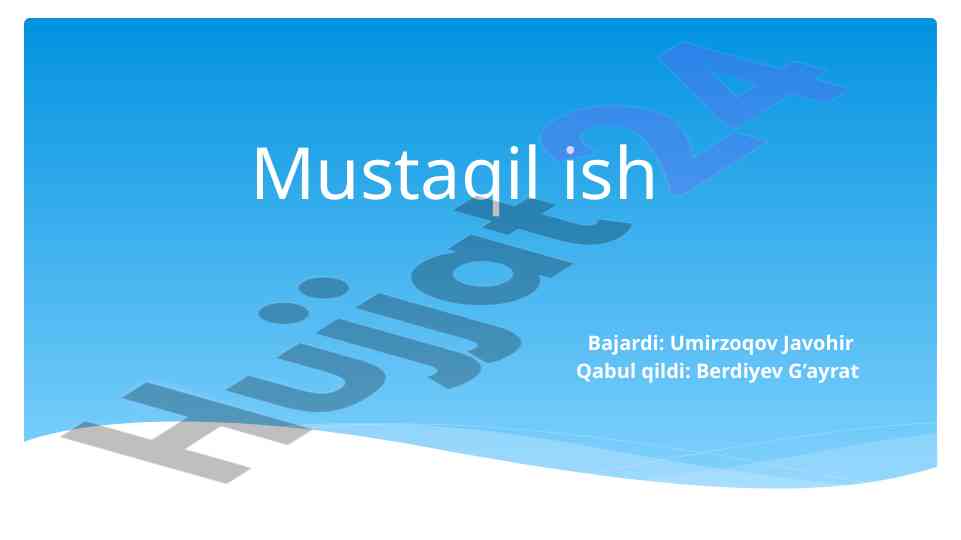 Xizmatlar bo'yicha statistika 2010-2020 yillarda