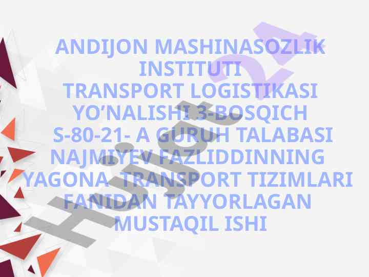Bojxona rasmiylashtiruvining mohiyati va tizimlari