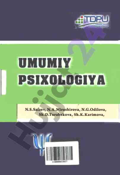 Umumiy psixologiya darslik asosiy bilimlar tizimi