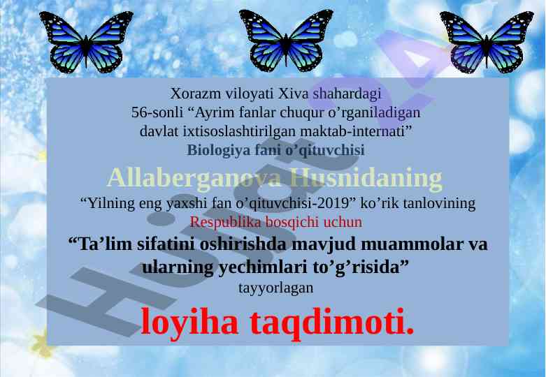 Ta’lim sifatini oshirishda mavjud muammolar