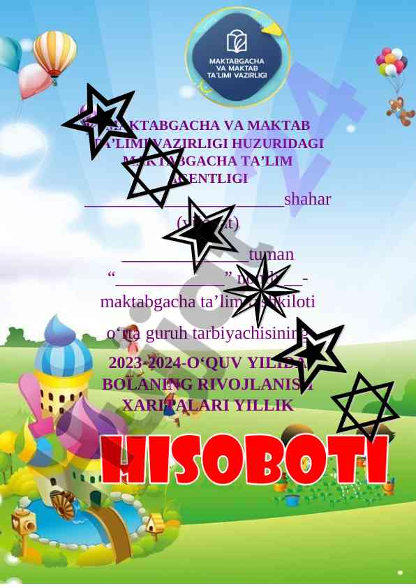 Bolalar rivojlanish xaritalari yillik hisoboti