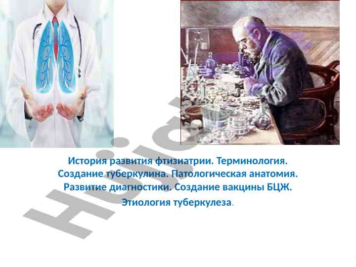 История развития фтизиатрии и основные показатели