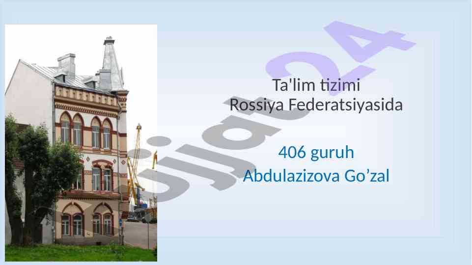 Ta'lim tizimi rossiya federatsiyasida