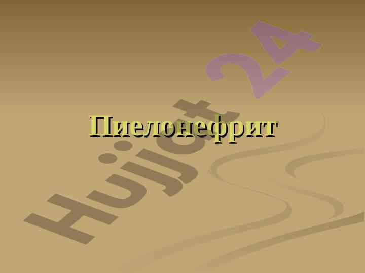Пиелонефрит: инфекционно-воспалительное заболевание почек
