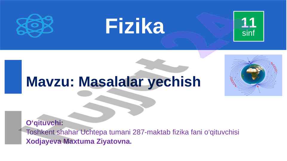 Fizika testlari: elektromagnit induksiya va o‘rаmlаr