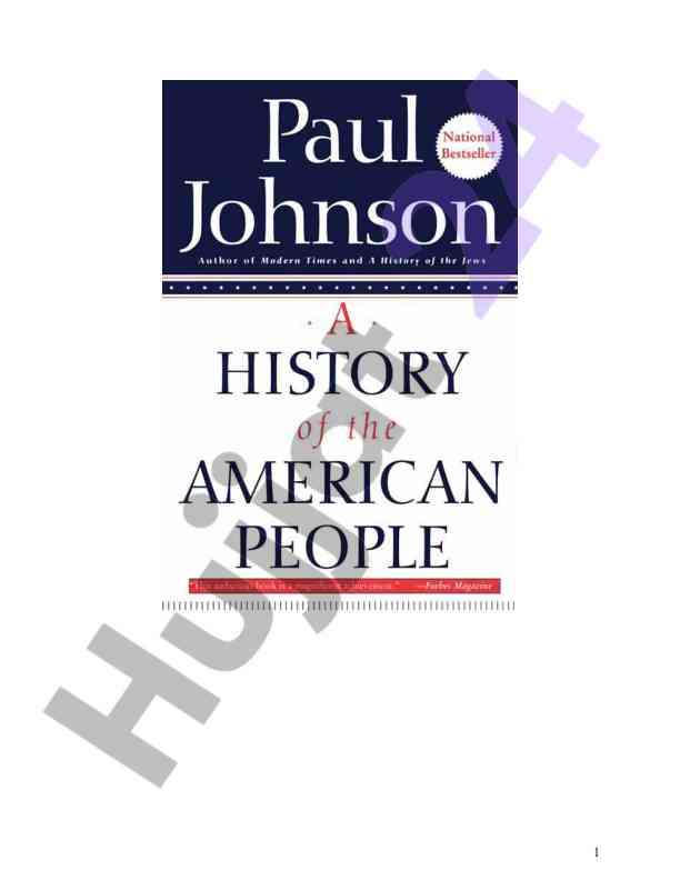 A history of the american people insights