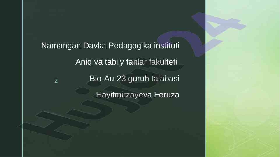 Fitotsenoz strukturasi va o‘simliklar jamoasi