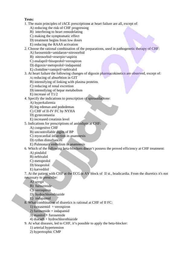 Testing key principles in heart failure management