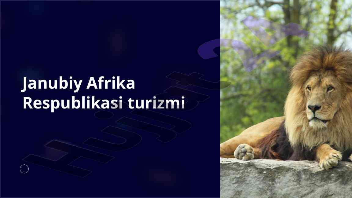 Janubiy afrika turizmi: tabiat va madaniy meros